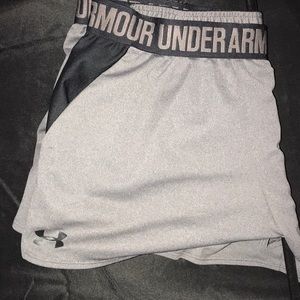 Under Armor Athletic Shorts with pockets.